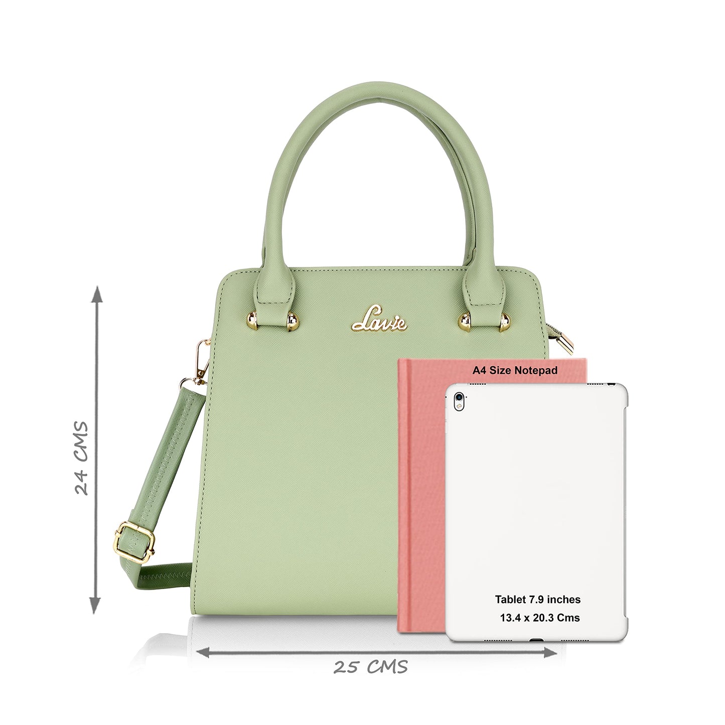 Lavie Women's Ushawu Small Satchel Handbag for Women | Satchel Bag for Work | Ladies purse | Stylish Shoulder Bag | Gift For Women